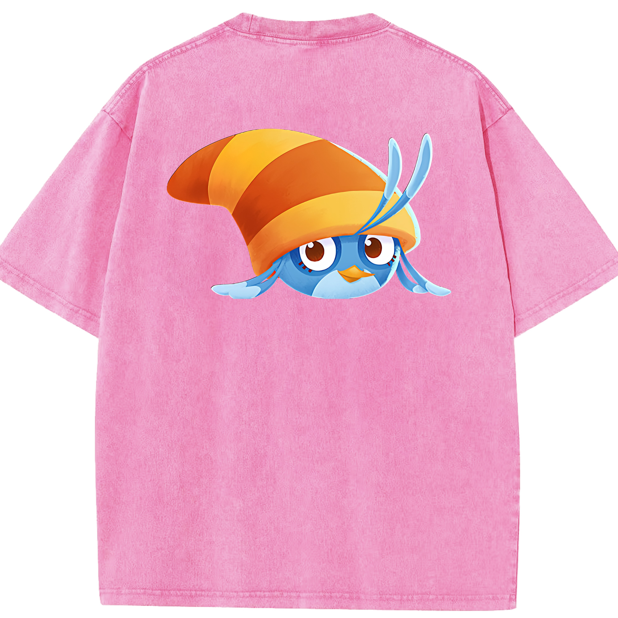 （画像用） Angry Birds アングリーバード 綿100% ヴィンテージ風 半袖Tシャツ（背面プリント）